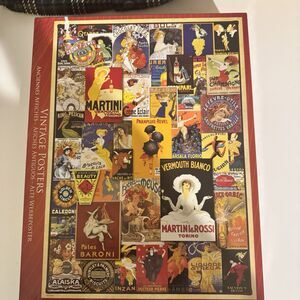 Eurographics Vintage Posters Jigsaw Puzzle 1000 Pc Wine, Liquor